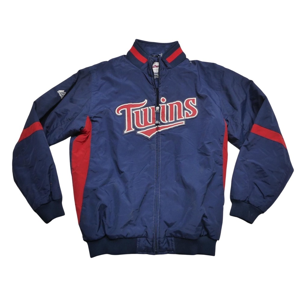 Minnesota Twins Jacket Youth Large Blue MLB Baseball‎ Therma Base Majestic